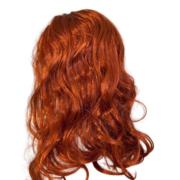 Red Long Wavy Synthetic Wig For Adults By Spirit Halloween Silver Screen Sensati - Picture 1 of 11